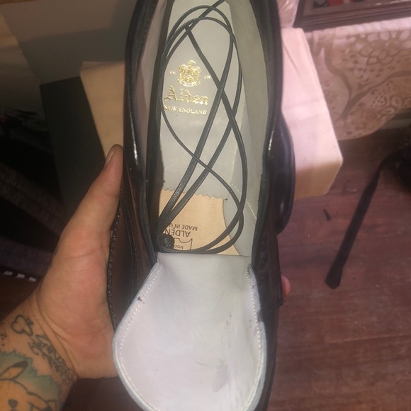 Alden Captoe Boot Black Size 10.5